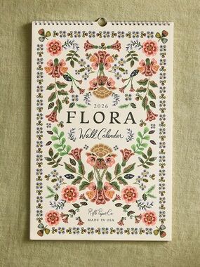 Rifle Paper Co. Flora 2026 Wall Calendar
